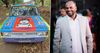 RCB fan expresses his love by giving a makeover to vintage car
